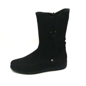 Wolky Black Mid-Calf Suede-Style Winter Boot